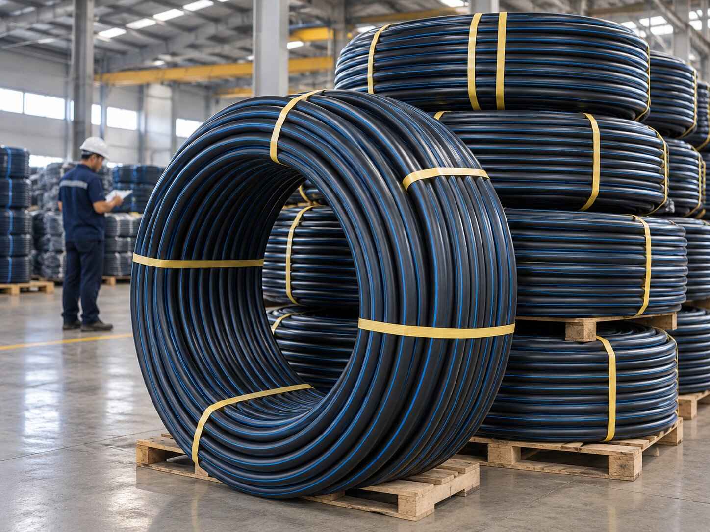 HDPE pipe PN sizes PN 10 and PN 16 based on diameter and SDR