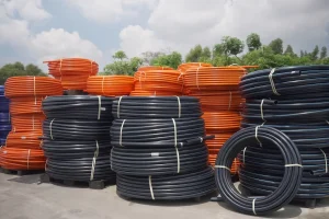 Tumpukan pipa ALVApipe, supplier pipa HDPE