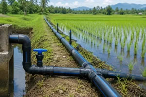 HDPE pipe for agricultural field irrigation systems