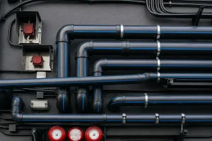 HDPE water pipe infrastructure