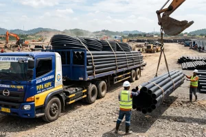 pengiriman pipa hdpe murah bagus